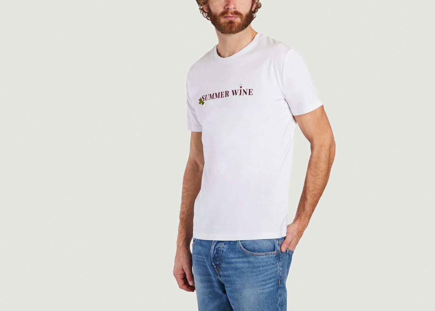 T-shirt en coton bio avec broderie Summer Wine - Johnny Romance
