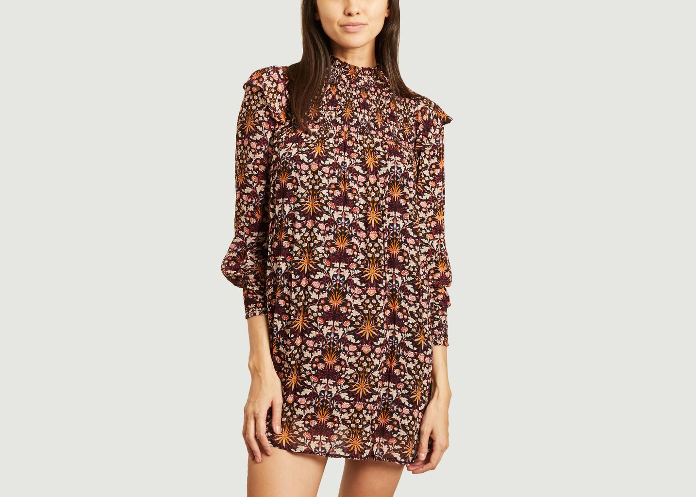 Robe manches longues imprimé fleuri Louisa - Jolie Jolie