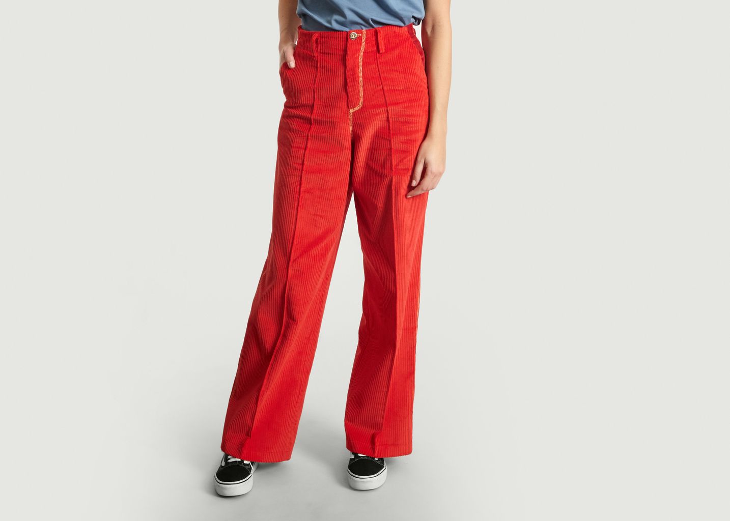 Red corduroy trousers Outlet