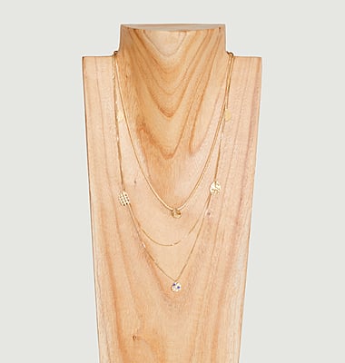 Vestiges triple necklace