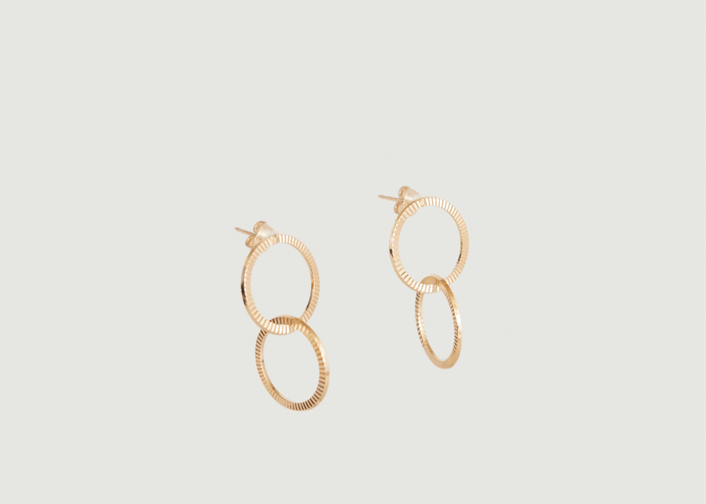 Double tadao earrings - Judith Benita