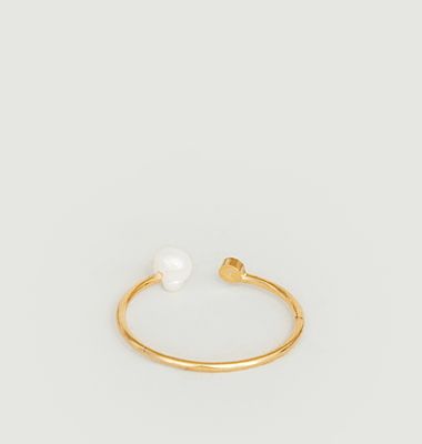 Elements Duo ring in 24K gold plated brass