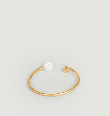 Elements Duo ring in 24K gold plated brass