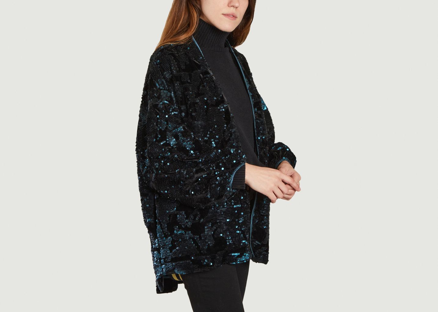 Veste oversize en velours à sequins Flash - Karma Koma