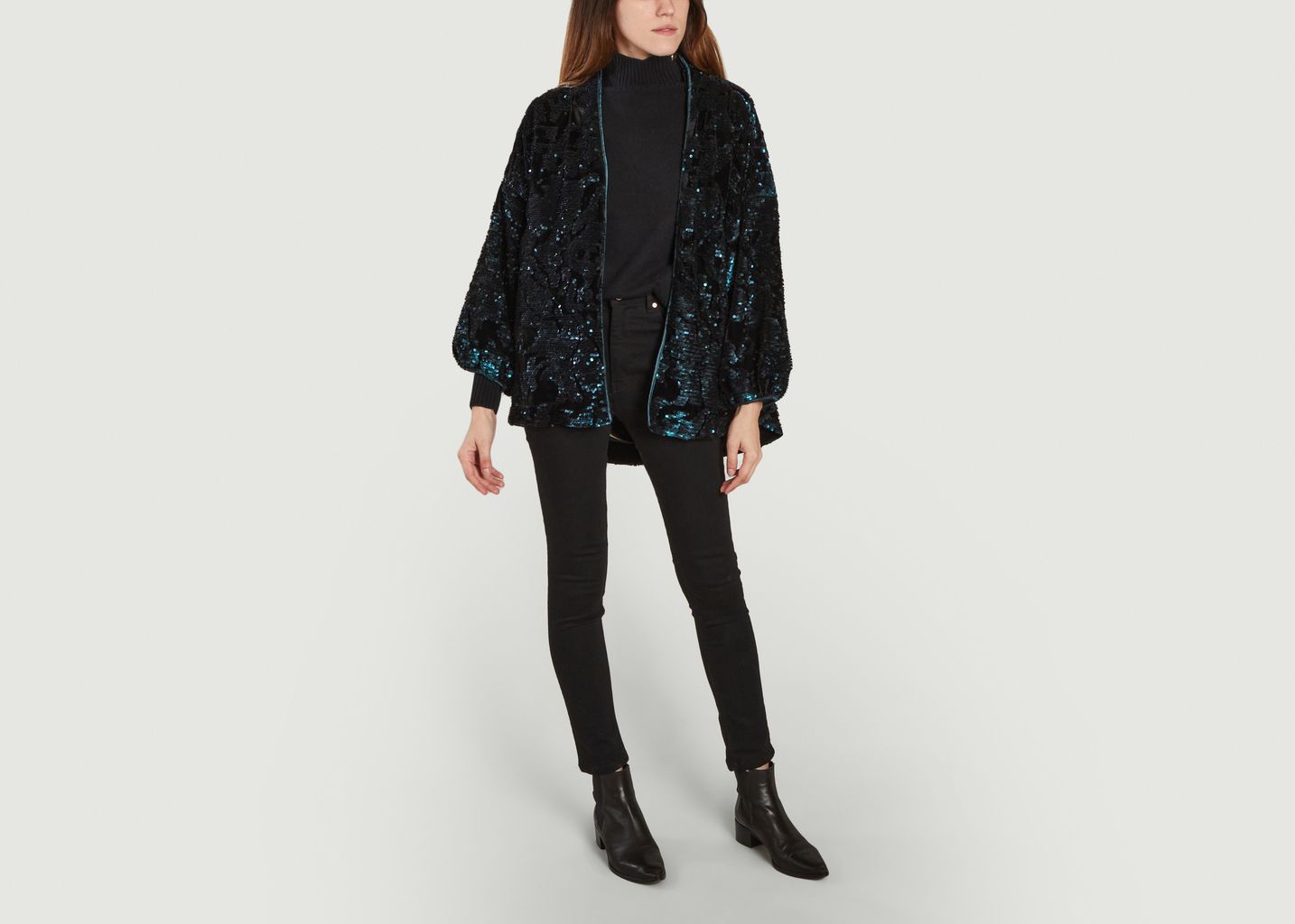 Veste oversize en velours à sequins Flash - Karma Koma