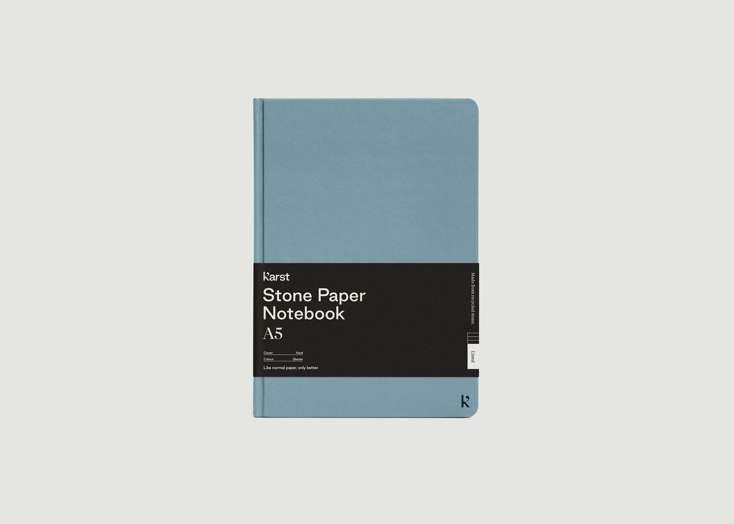 A5 hard cover notebook - Karst Stone Paper