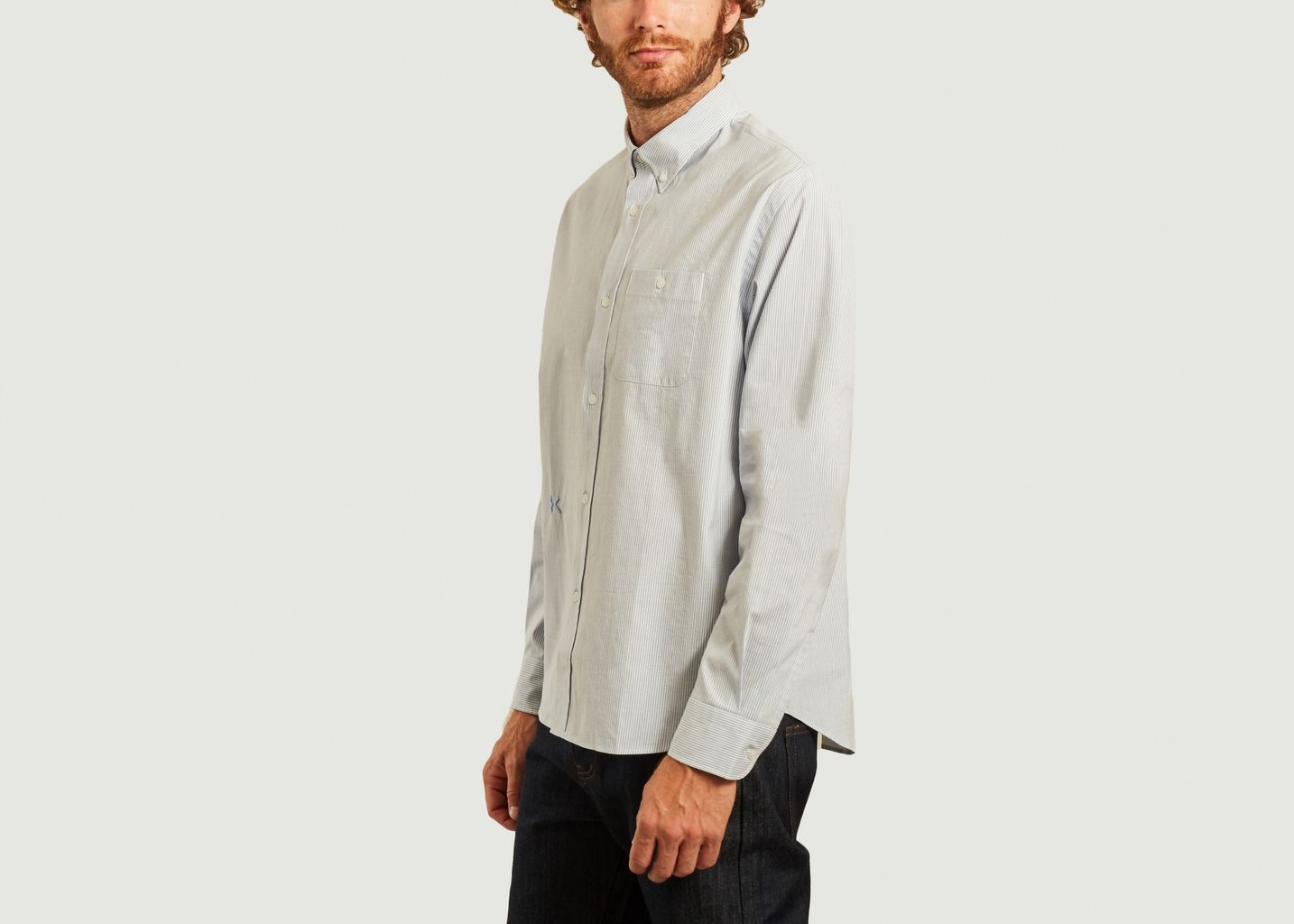 Chemise casual siglée à micro rayures - Kenzo