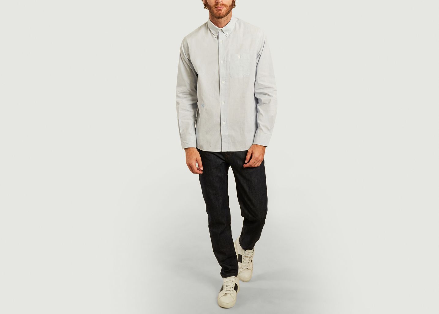 Chemise casual siglée à micro rayures - Kenzo
