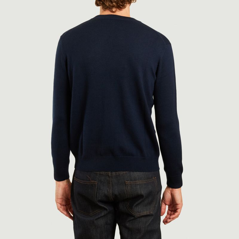 Pull logotypé en laine mérinos - Kenzo
