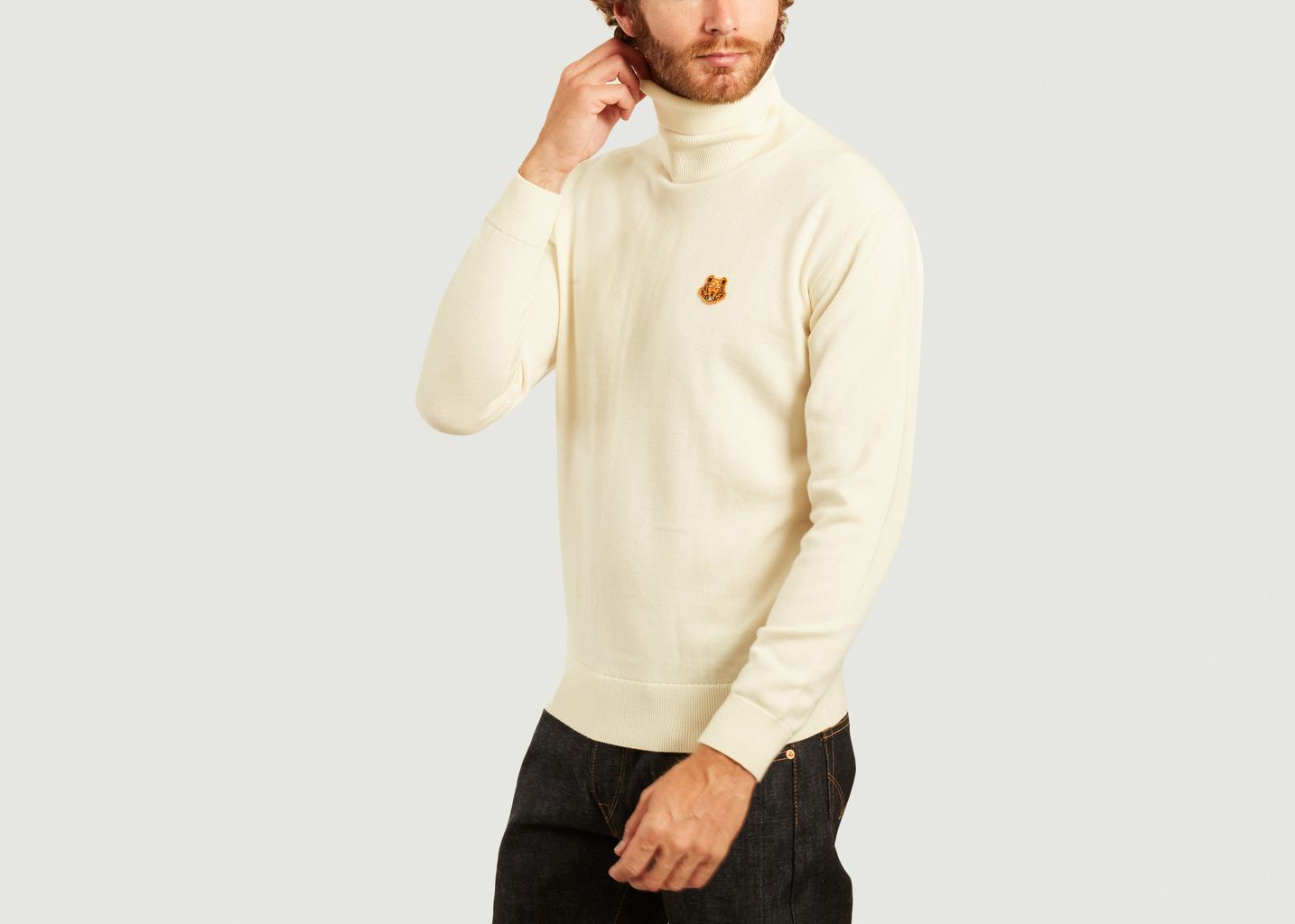 Pull col roulé en laine Tiger Crest - Kenzo