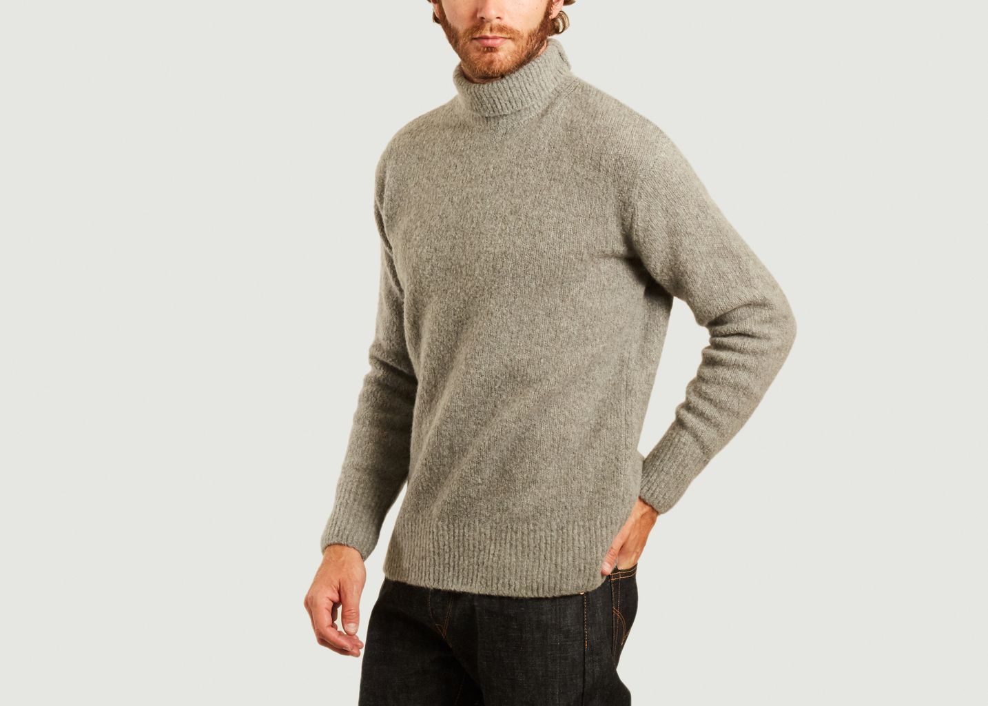 Pull col roulé logo K au dos - Kenzo