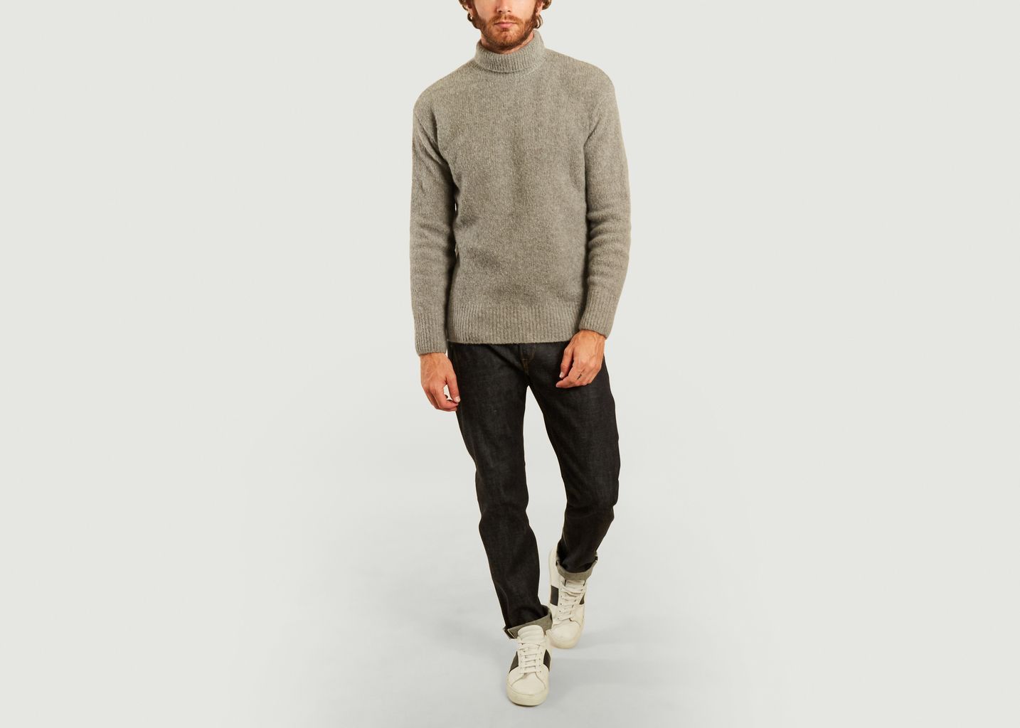 Pull col roulé logo K au dos - Kenzo