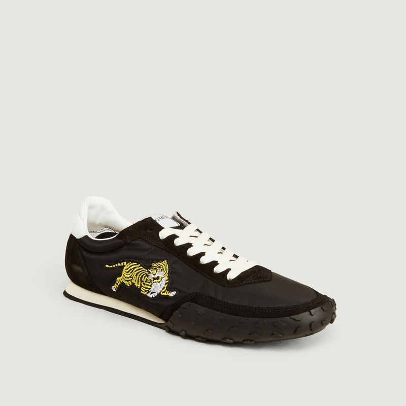 Move embroidered tiger sneakers Black 