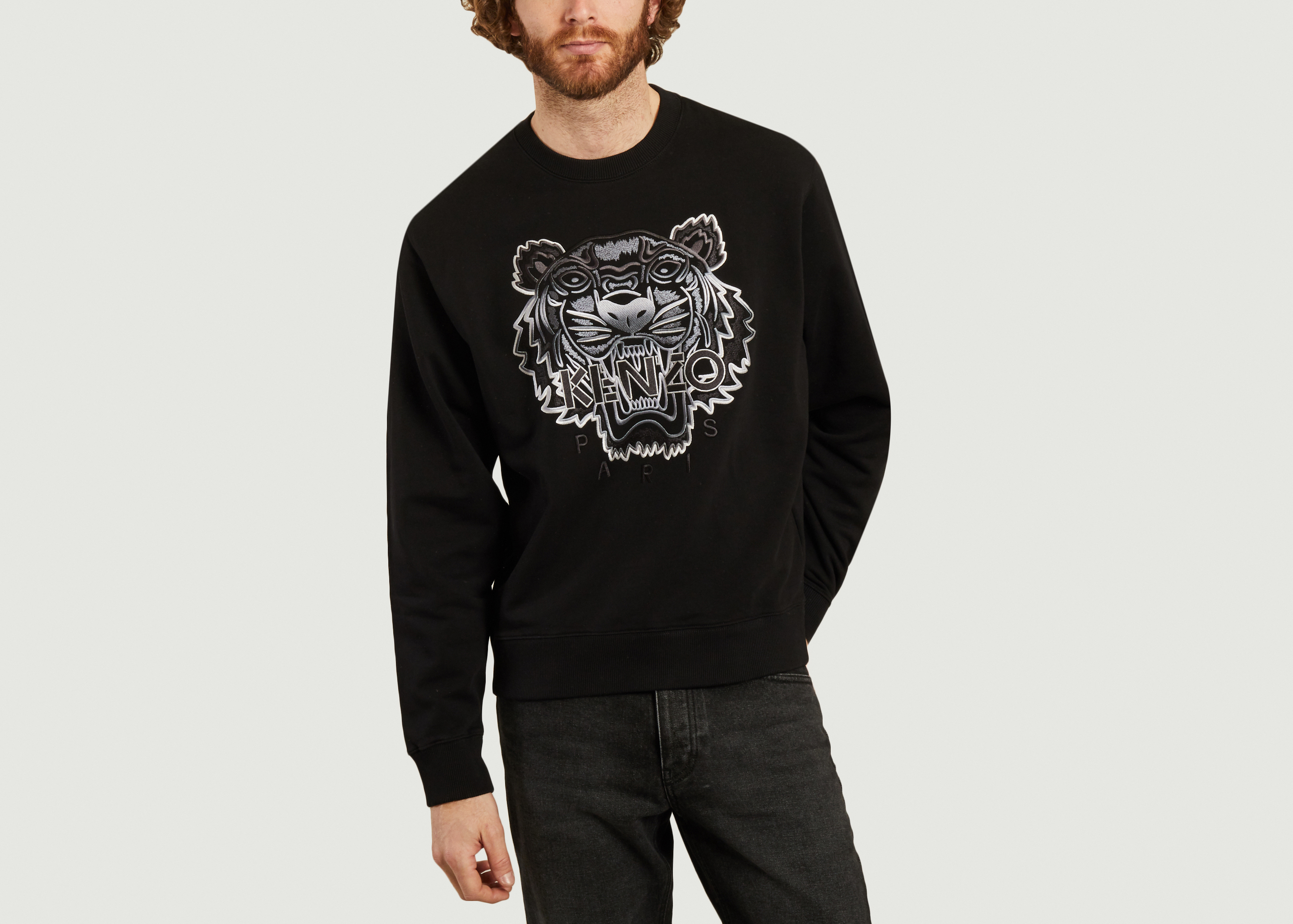 kenzo all black sweatshirt