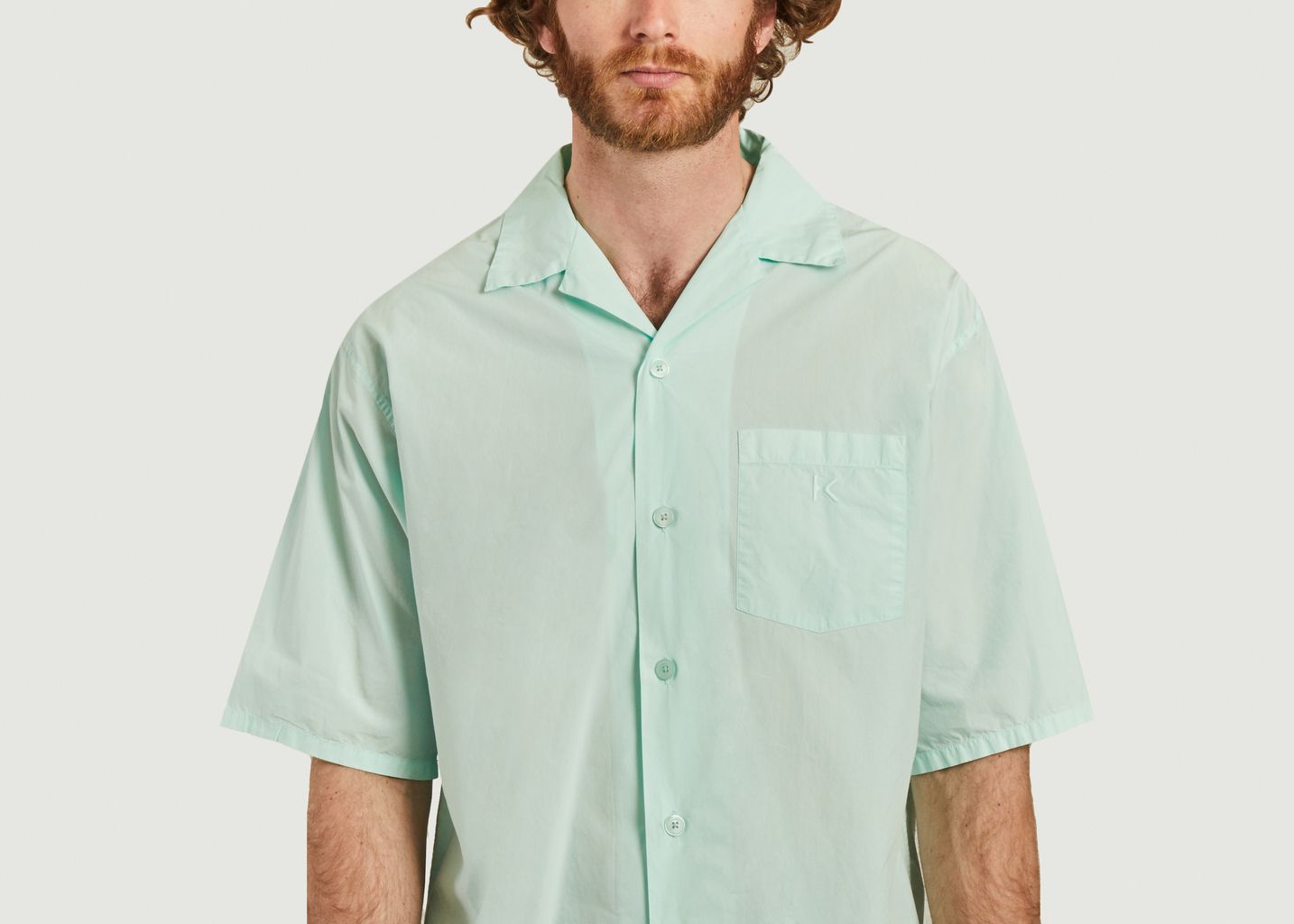 Casual short sleeves shirt with logo pocket - Kenzo