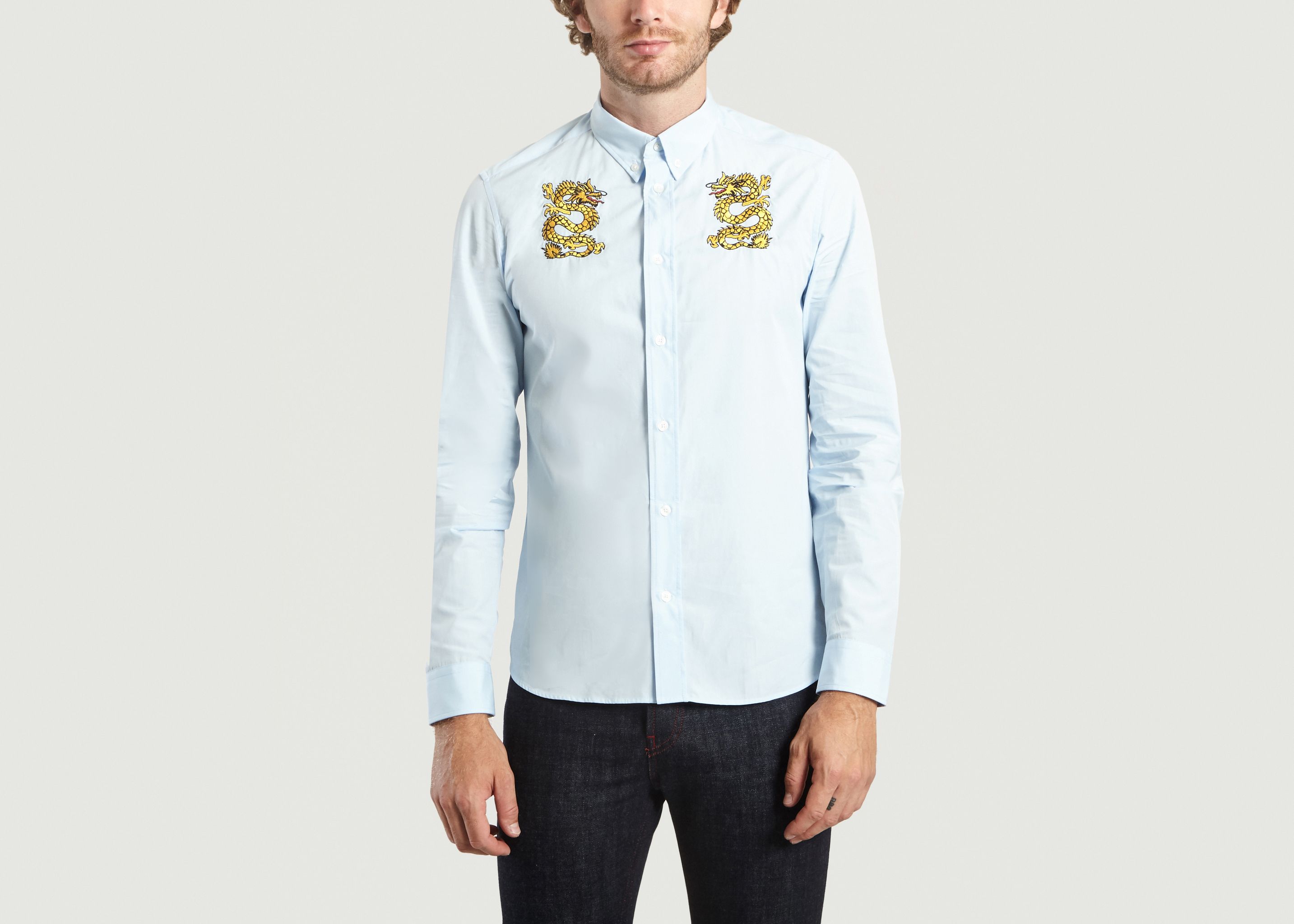 kenzo embroidered shirt