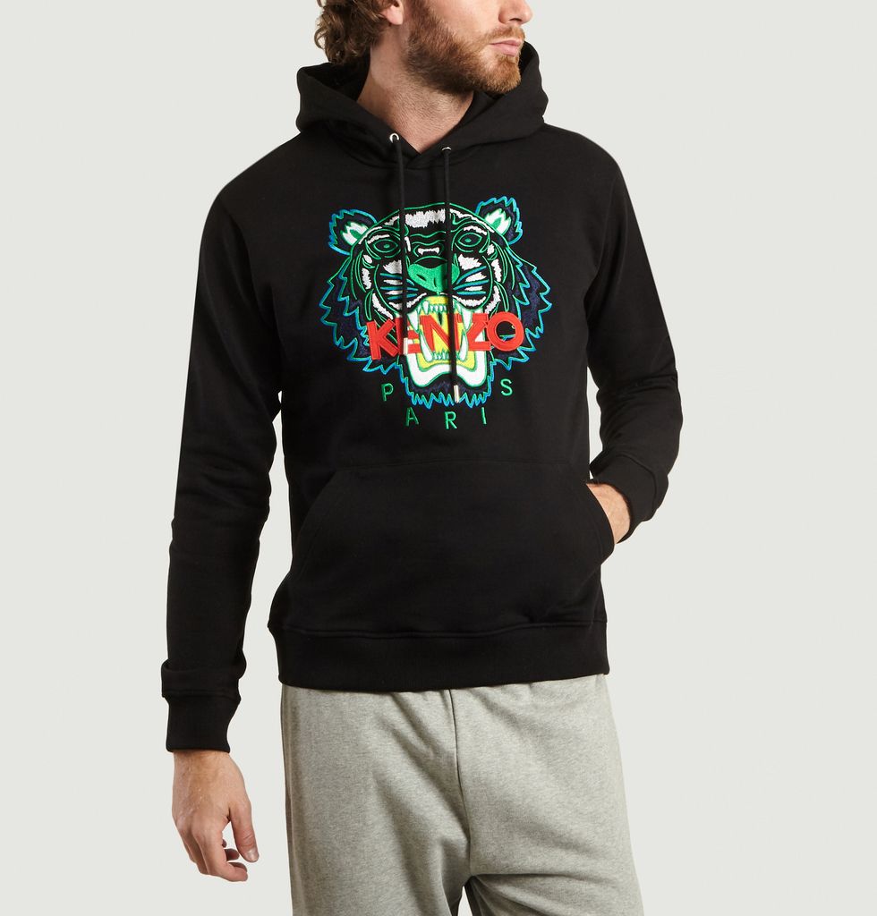 Sweatshirt à Capuche Tigre Noir Kenzo | L'Exception