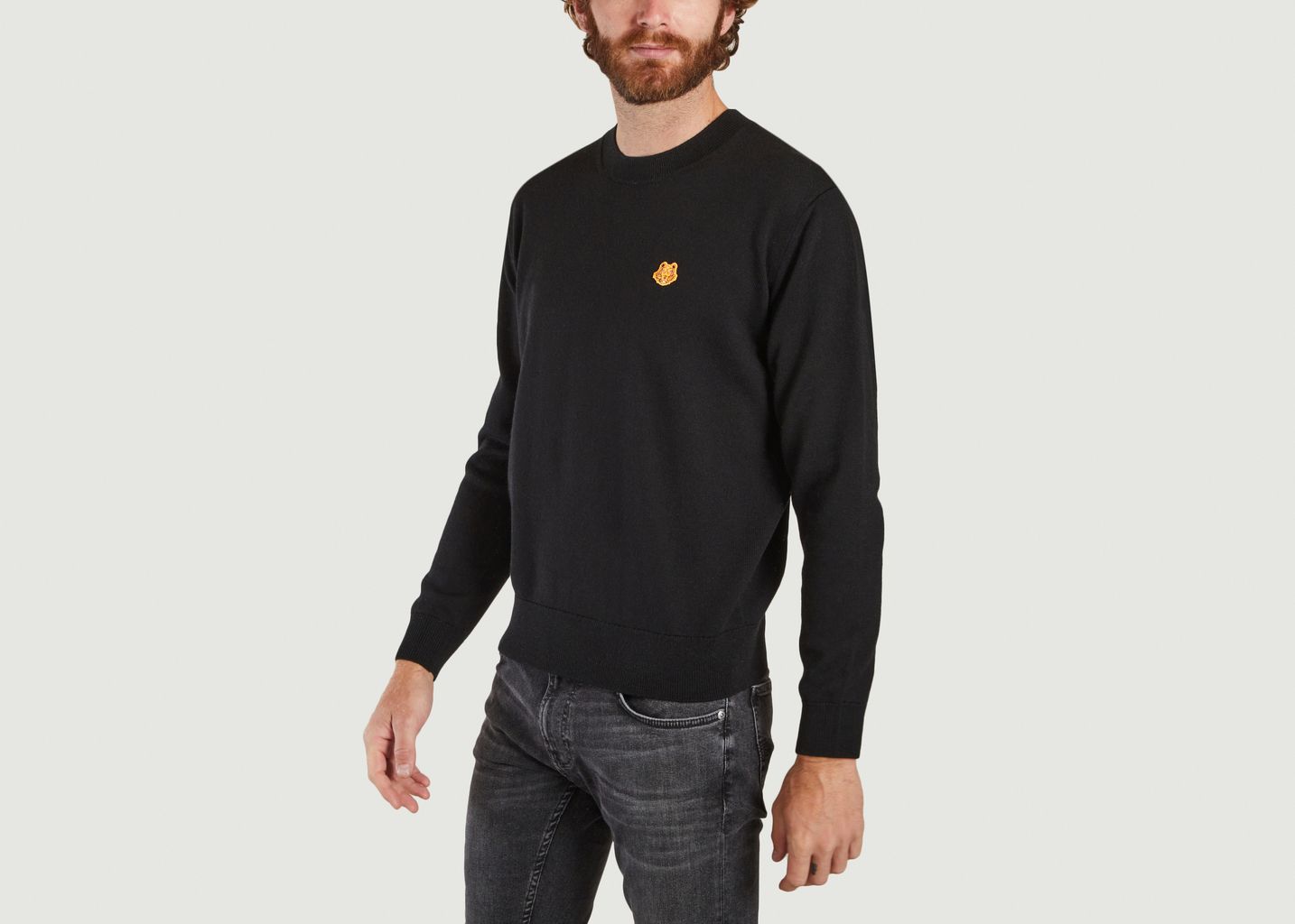 Pull en laine mérinos Tiger Crest - Kenzo