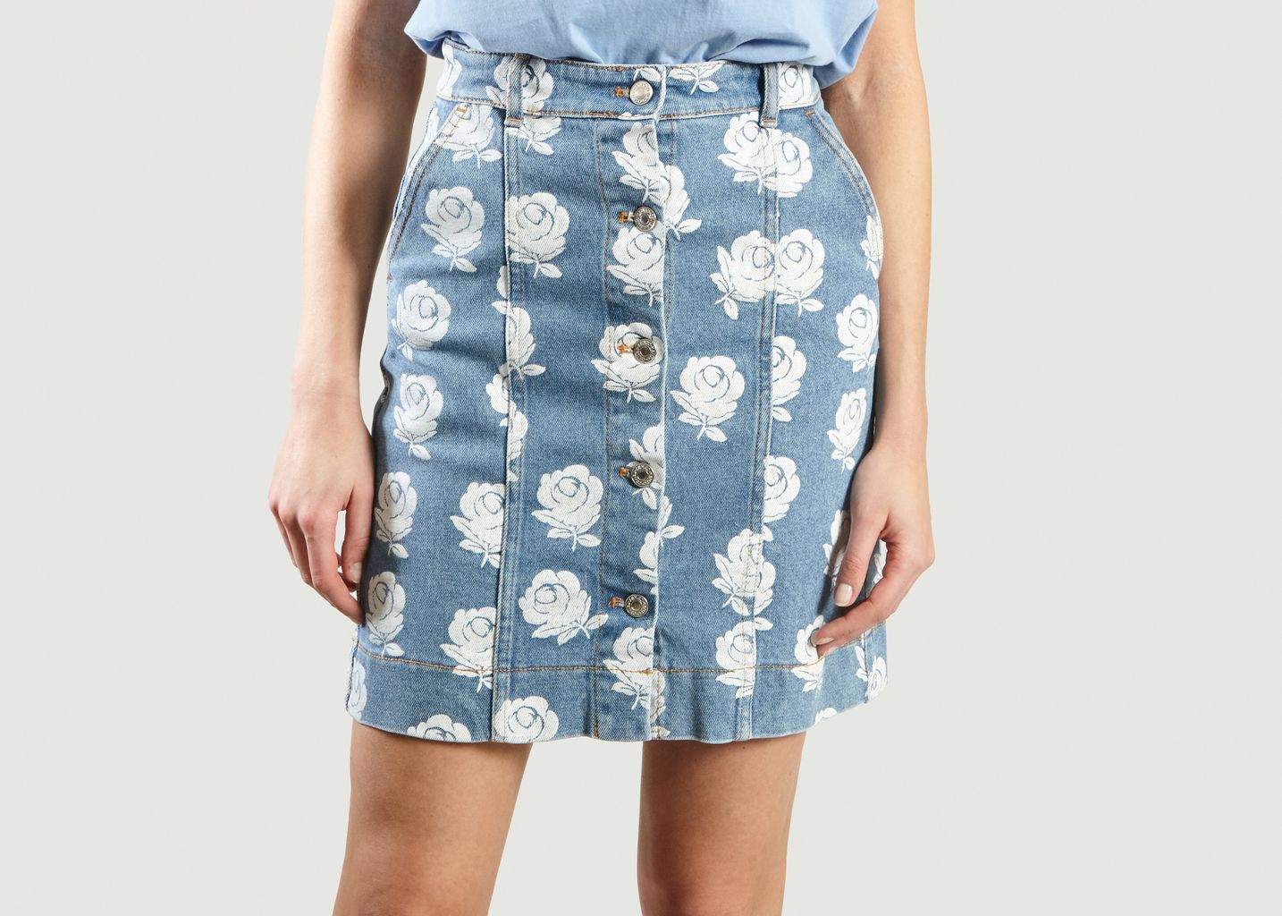 kenzo denim skirt