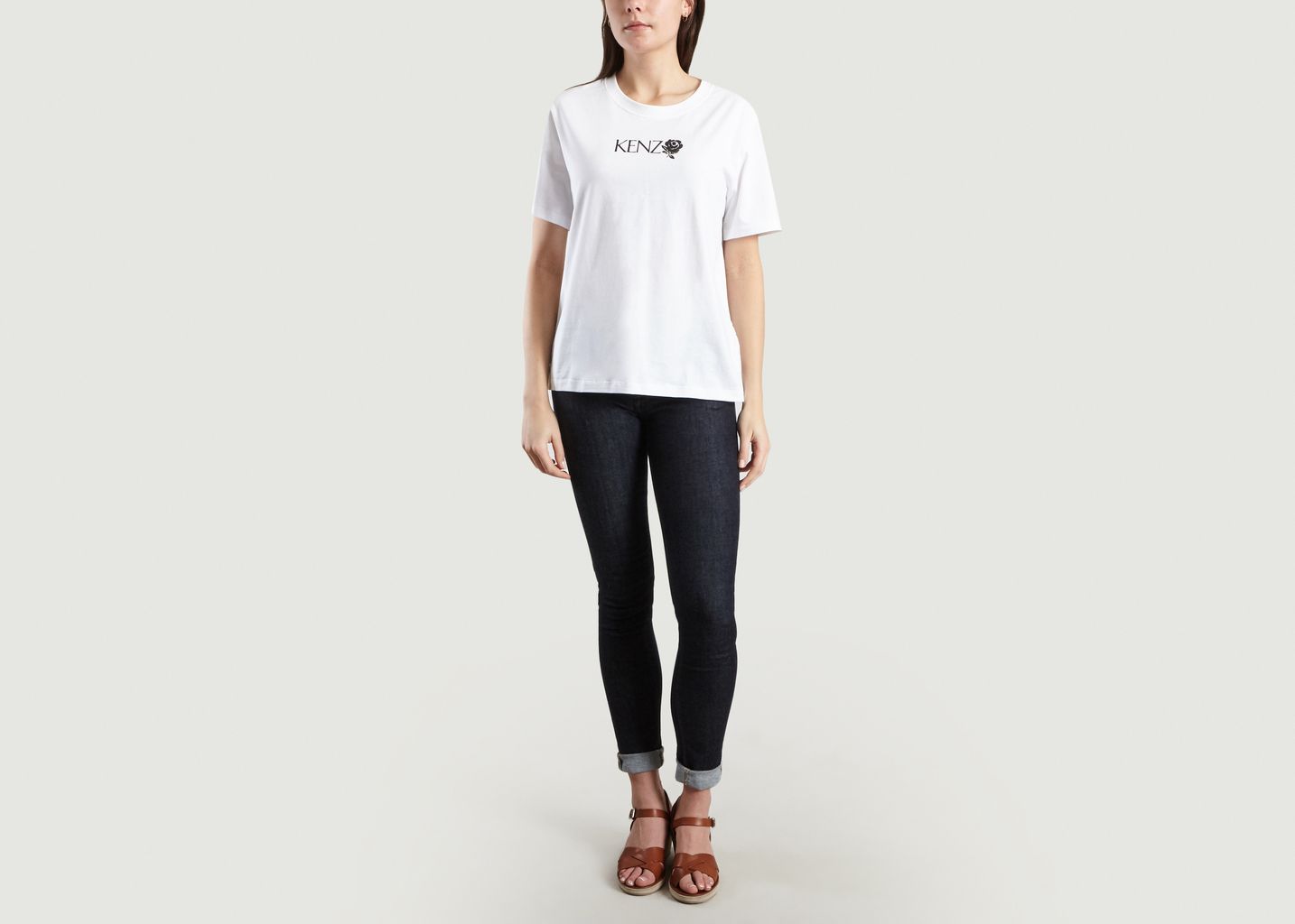kenzo rose t shirt