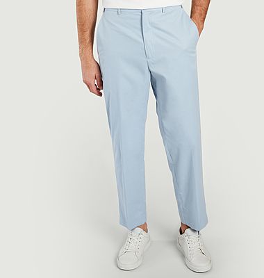 Pantalon en coton tapered cropped