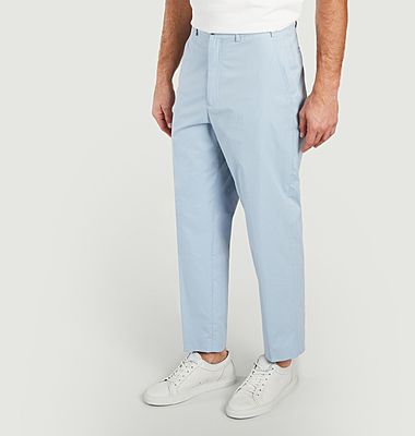 Pantalon en coton tapered cropped