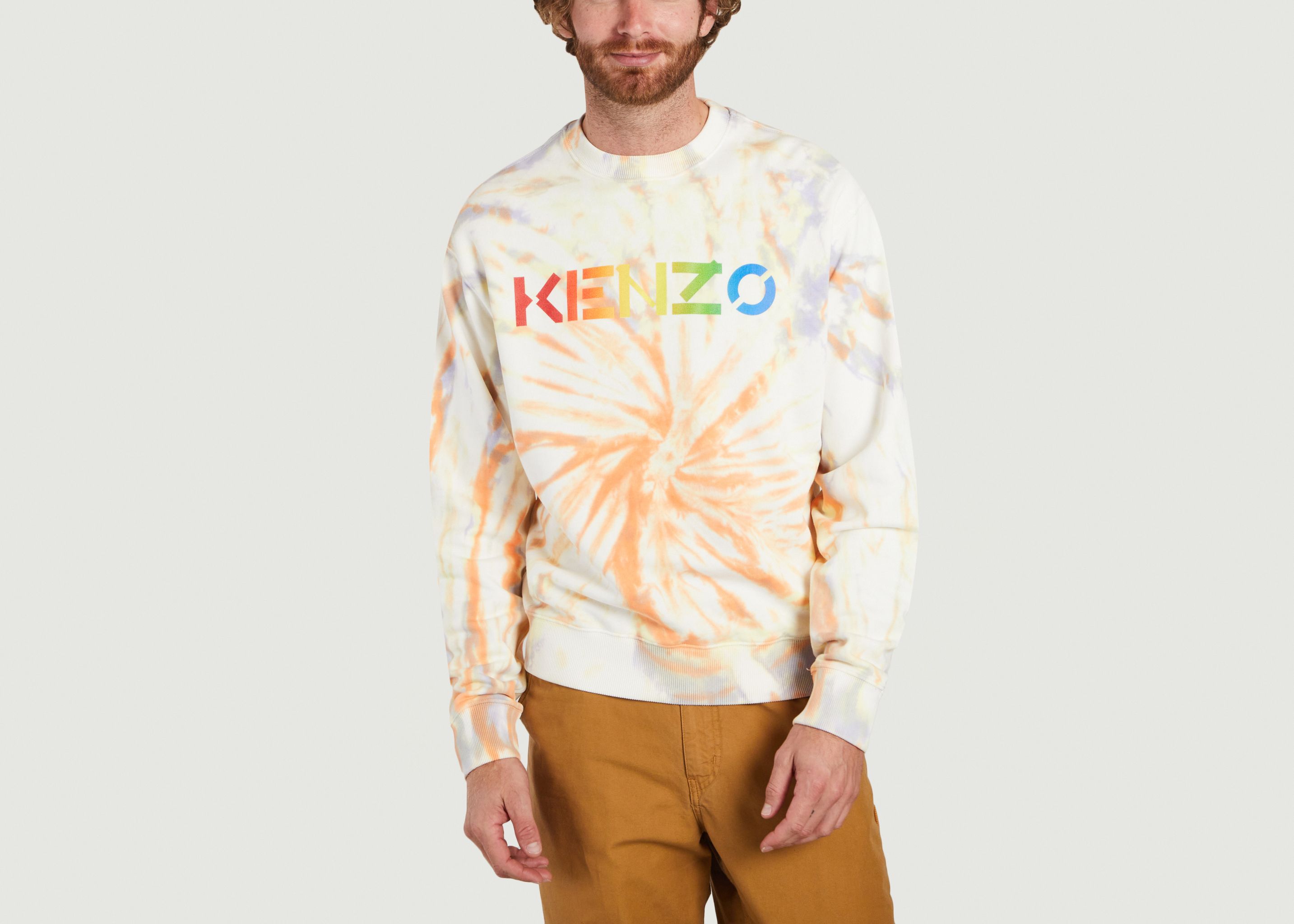 Sweatshirt siglé imprimé tie and dye - Kenzo