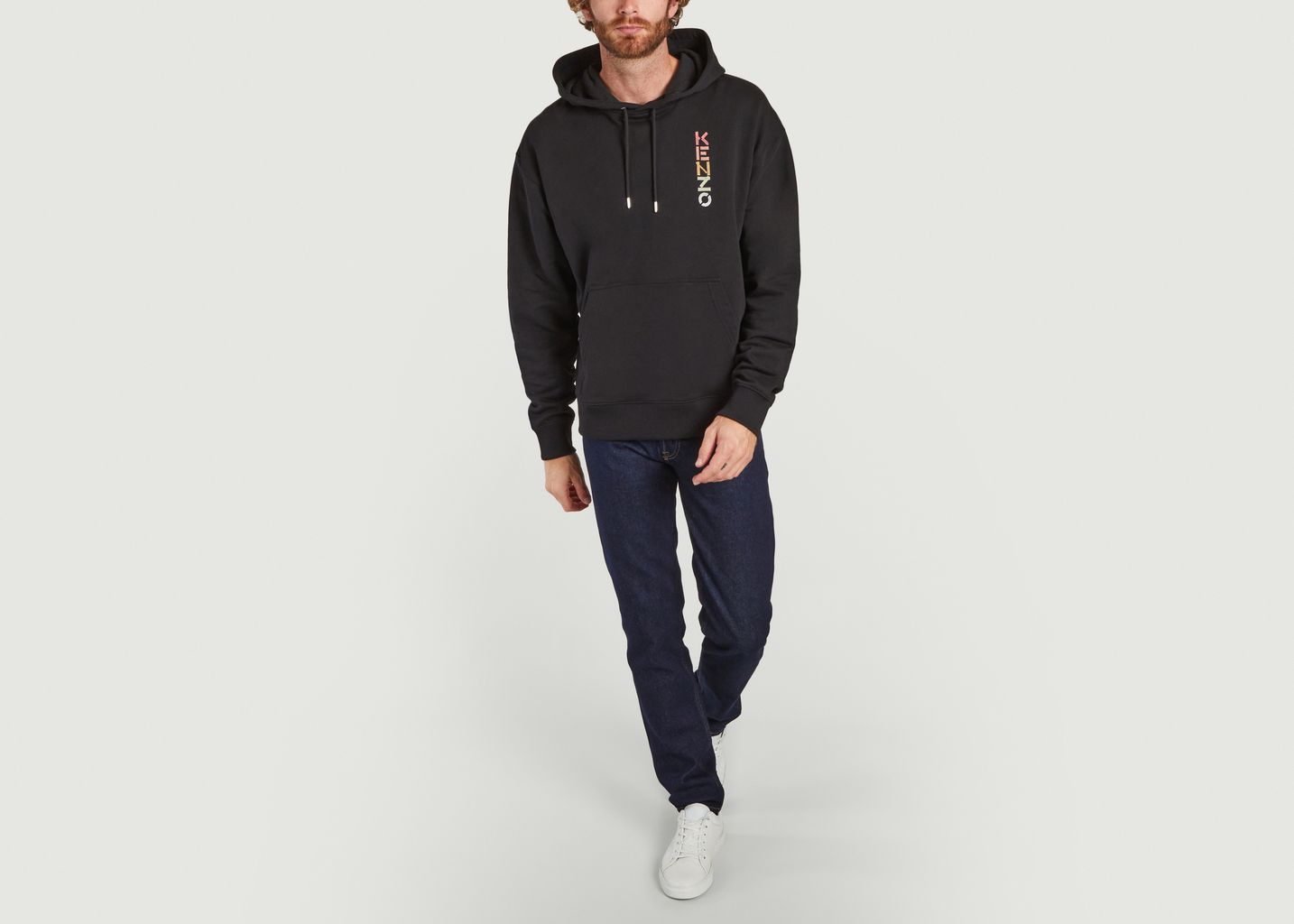 Oversized hoodie with logo Black Kenzo 