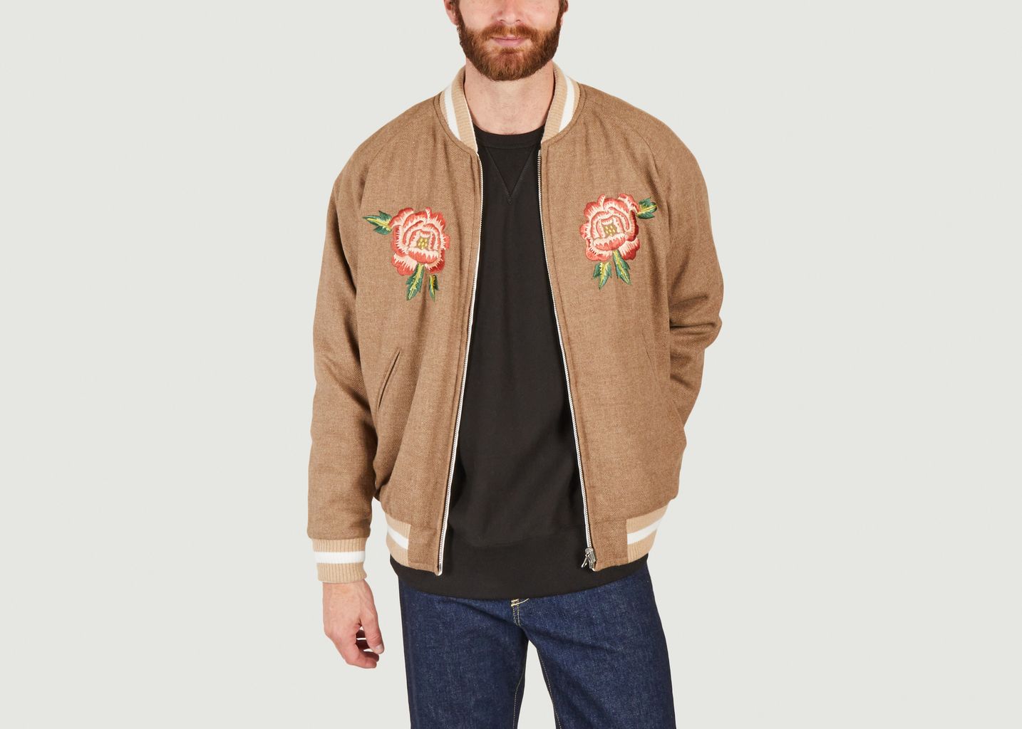 Reversible bomber with France-Japan embroidery - Kenzo