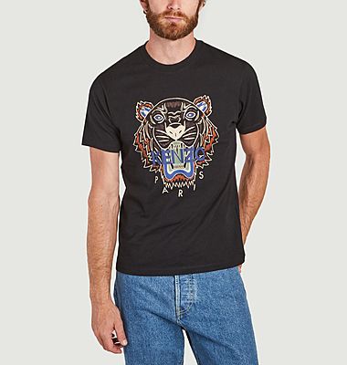 T-shirt classique tigre en coton
