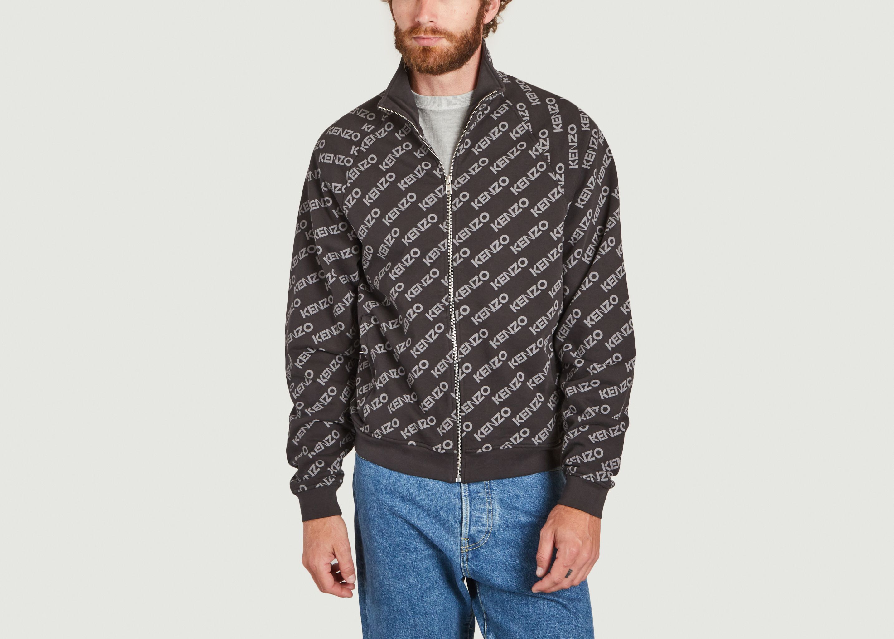 Monogrammed cotton jacket - Kenzo