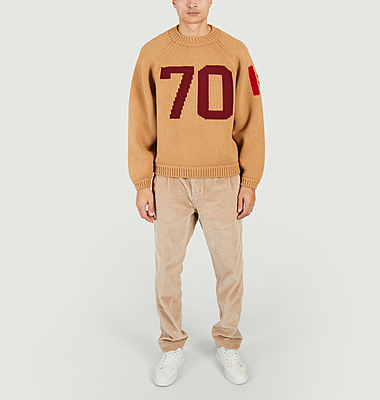 Merino wool Varsity sweater