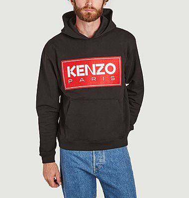Hoodie with cotton logo