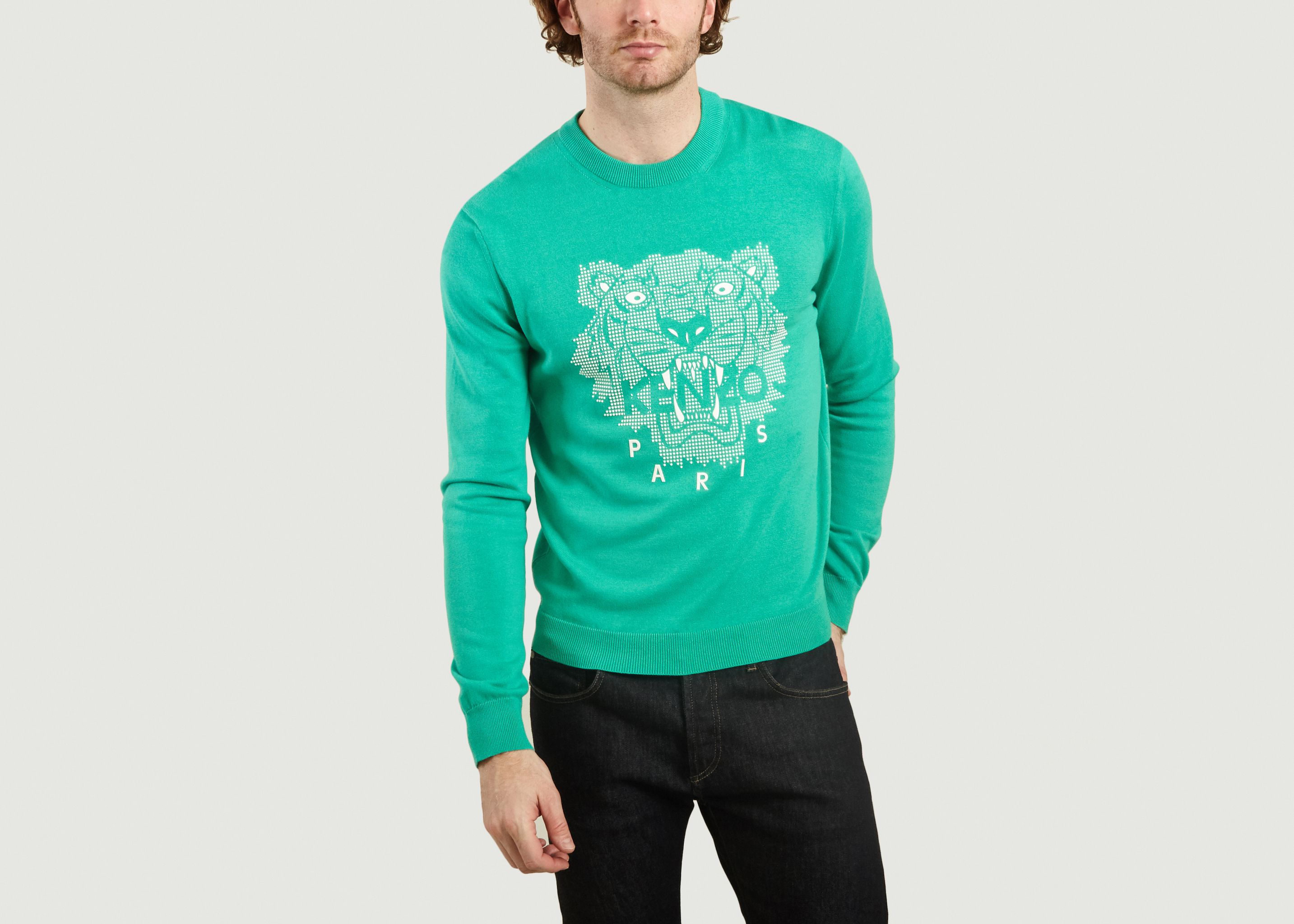 kenzo tiger head jumper
