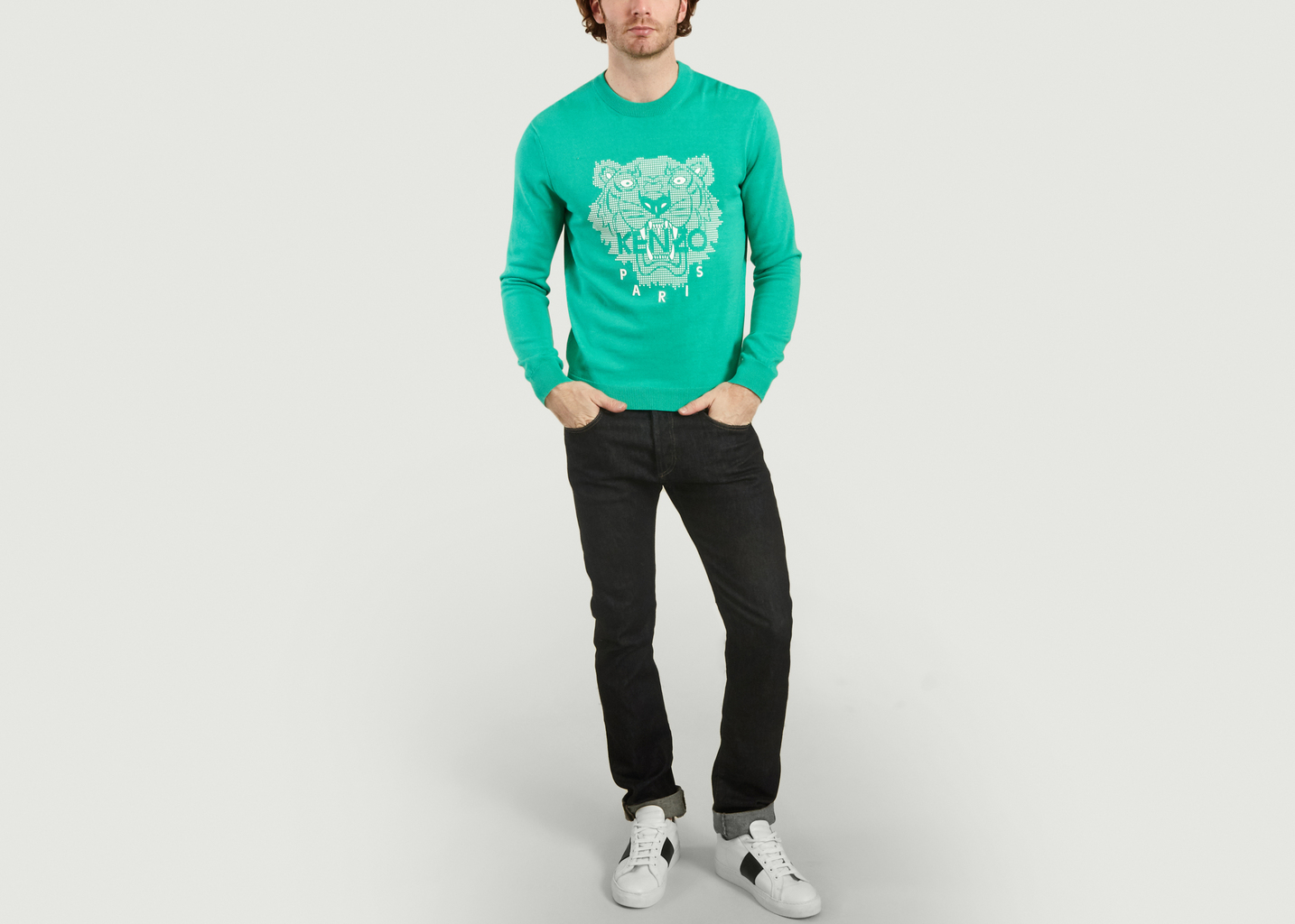 kenzo tiger head jumper