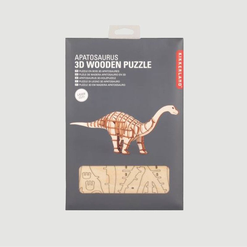 3D Wooden Puzzle Apatosaurus - Kikkerland