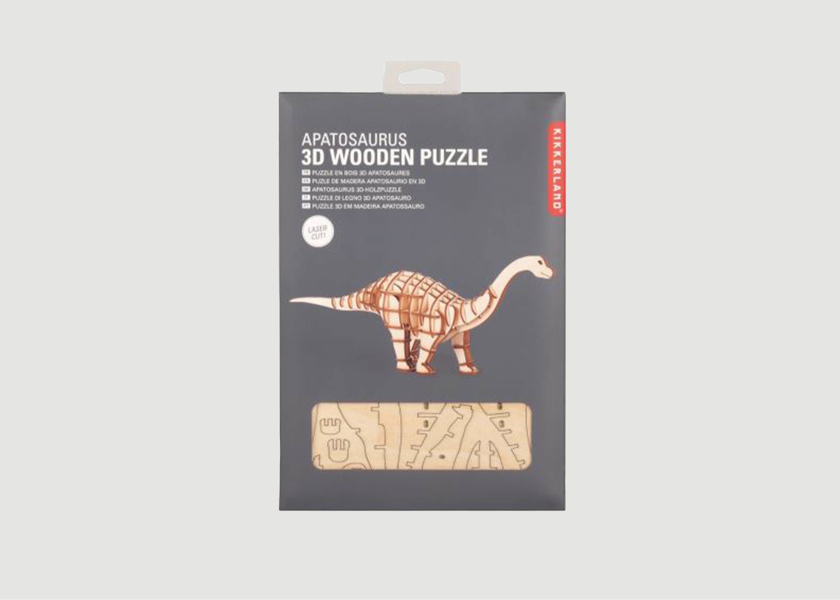 Puzzle 3D En Bois Apatosaurus  - Kikkerland