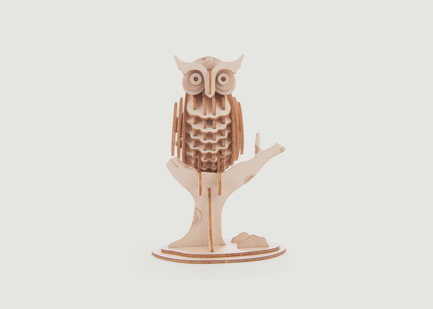 Wooden 3D Owl Puzzle - Kikkerland