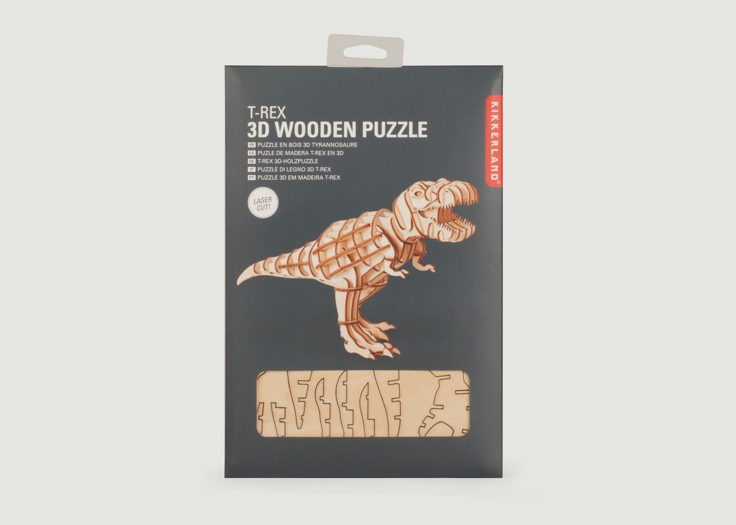 Puzzle 3D en Bois, 'T-Rex' - Kikkerland