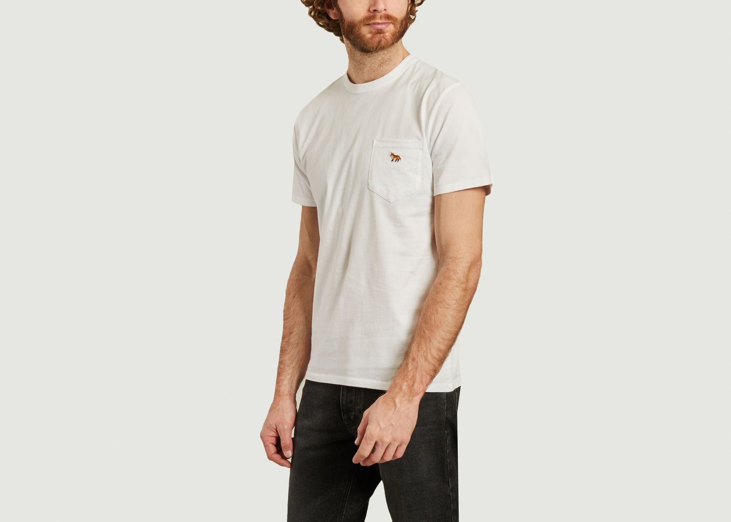 T-shirt Fox Profil patch - Maison Kitsuné