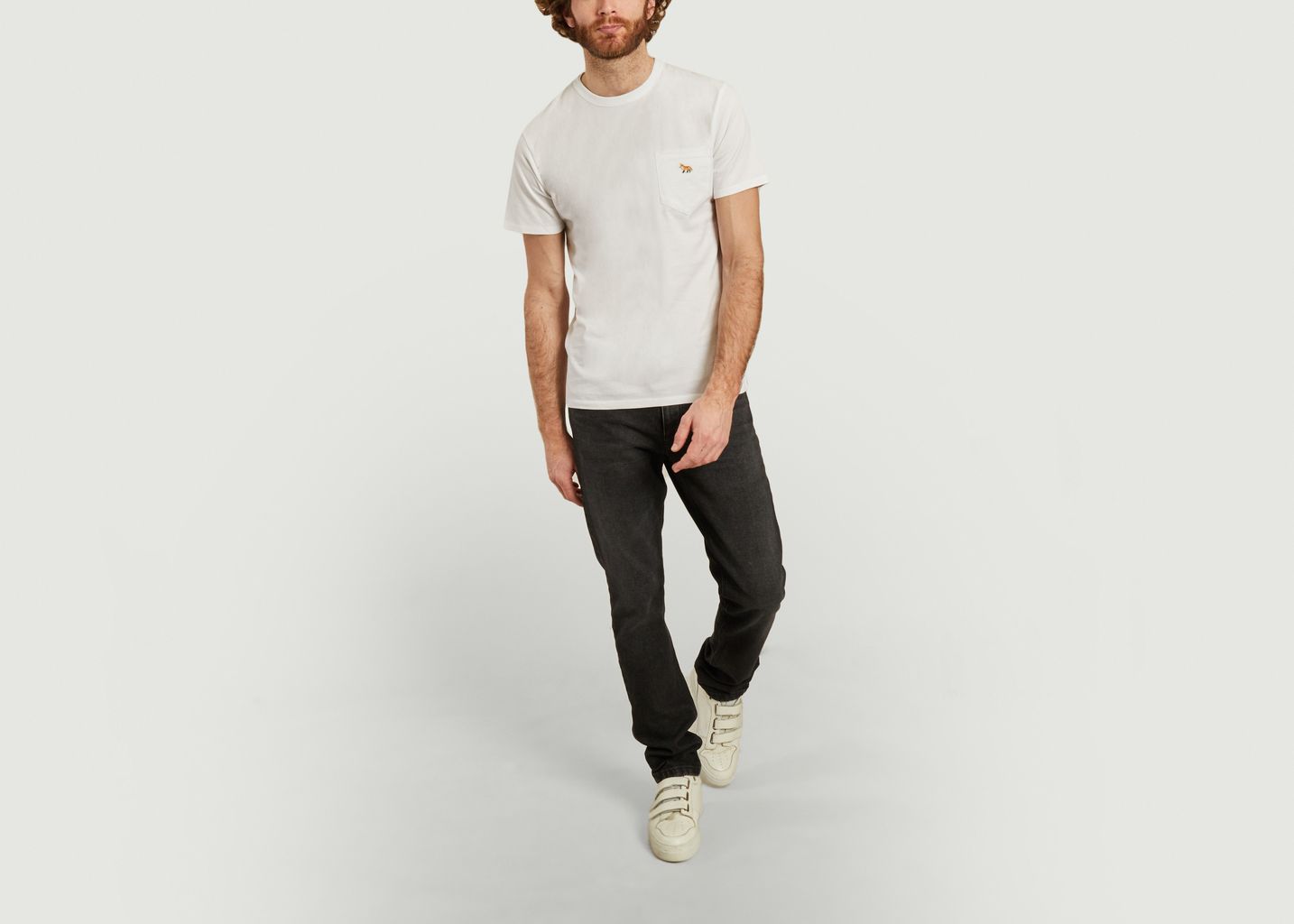 T-shirt Fox Profil patch - Maison Kitsuné