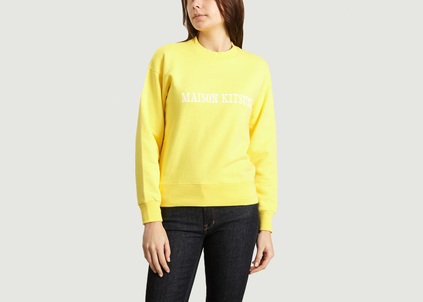 lemon yellow sweatshirt