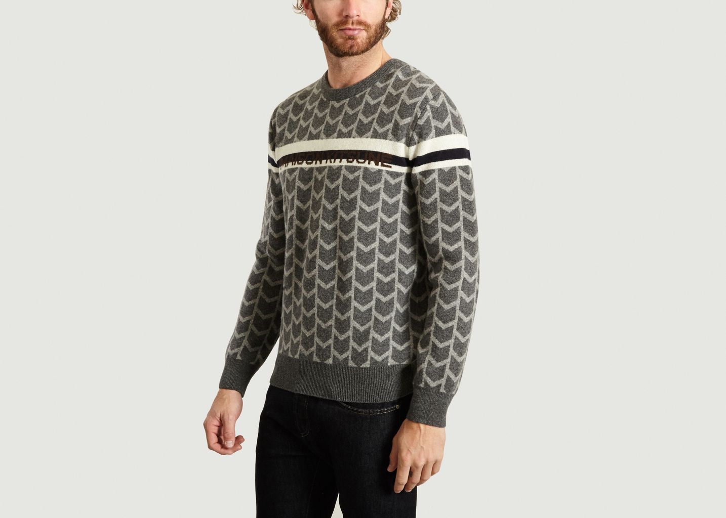 Pull Motif Fantaisie Siglé - Maison Kitsuné