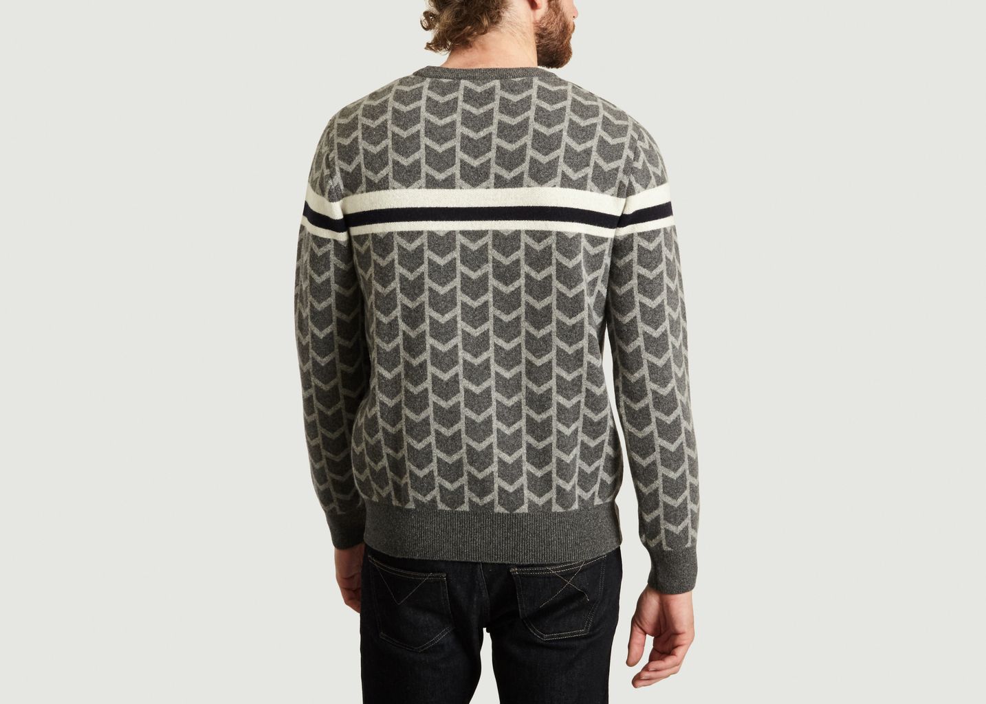 Pull Motif Fantaisie Siglé - Maison Kitsuné