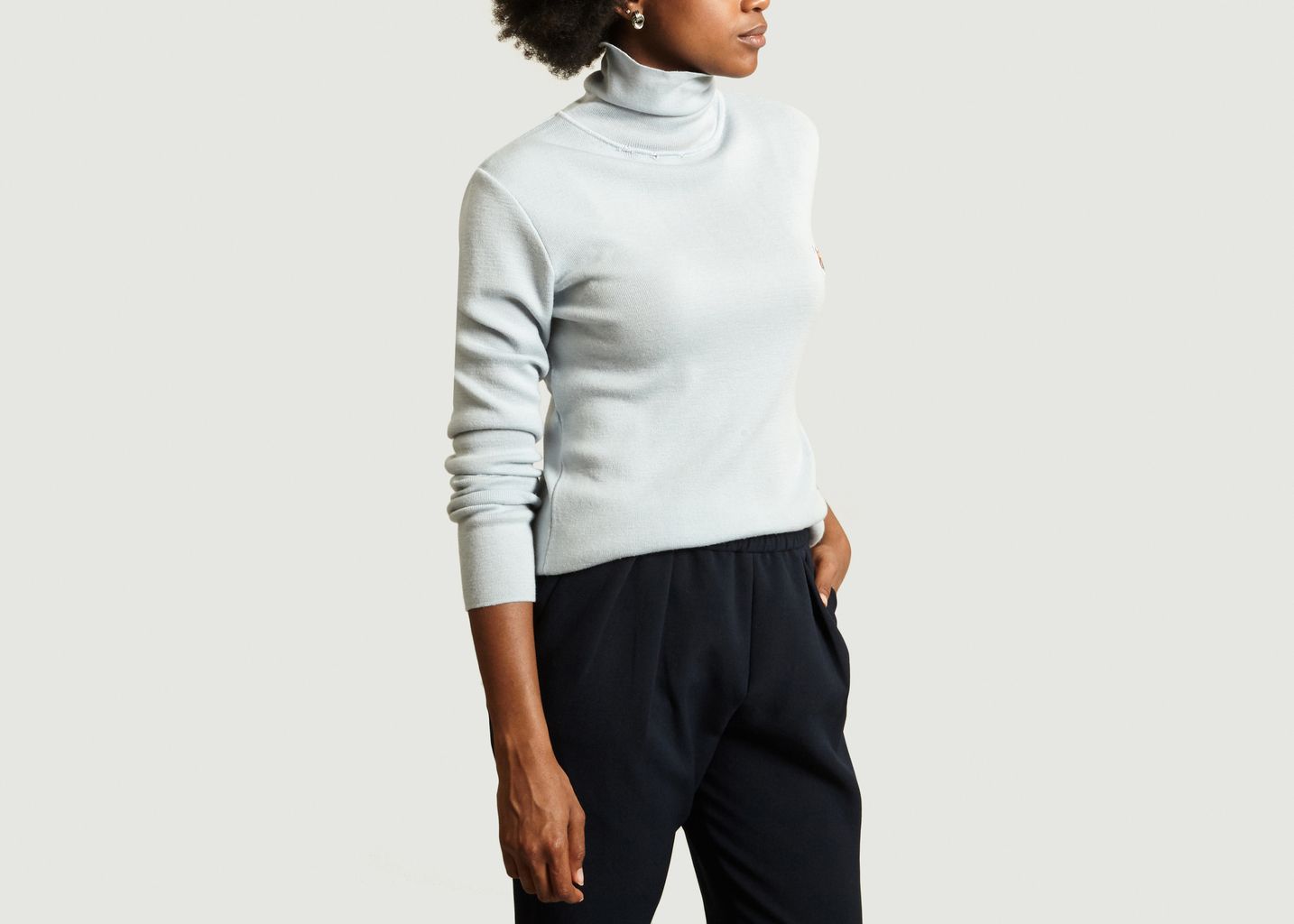Pull Col Roulé En Laine Mérinos - Maison Kitsuné