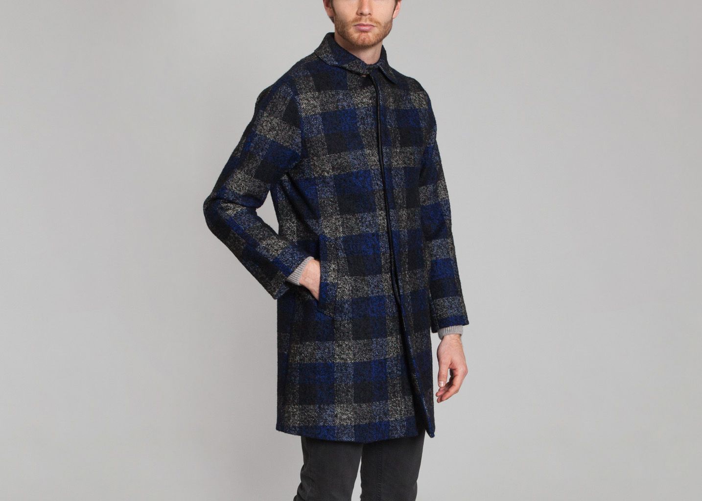 Manteau Check - Maison Kitsuné
