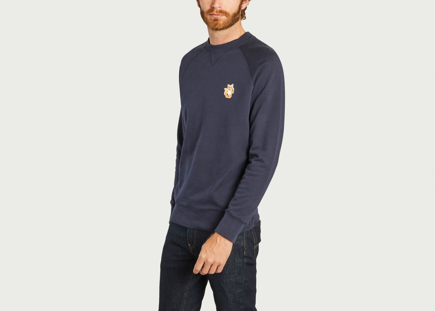 Sweatshirt avec patch All Right Fox - Maison Kitsuné