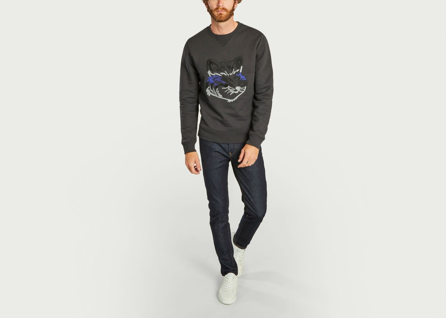 Sweatshirt brodé renard - Maison Kitsuné