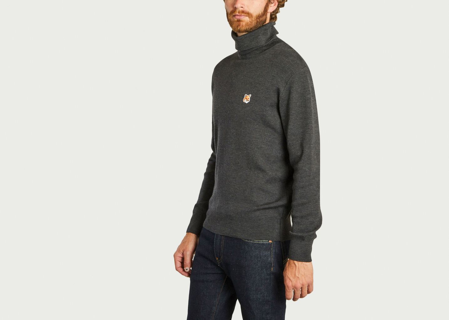 Pullover col roulé logo - Maison Kitsuné