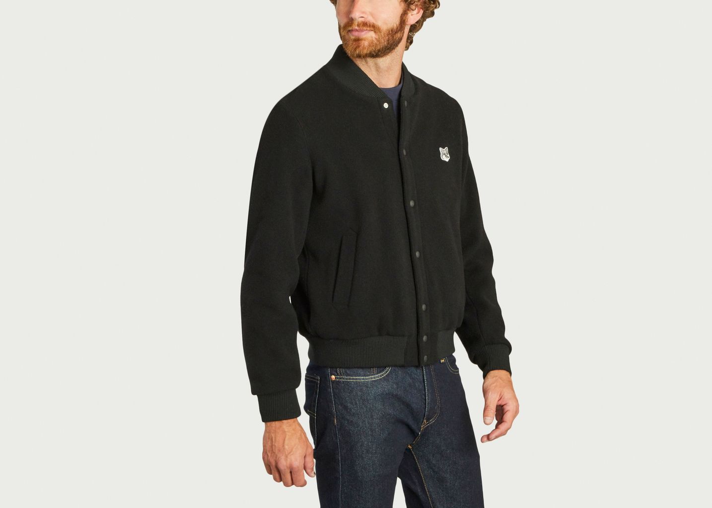 Blouson teddy coupe loose siglé Classic - Maison Kitsuné